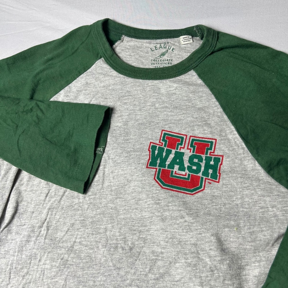 League Collegiate Outfitters University of Washington U WASH Raglan Tee Small